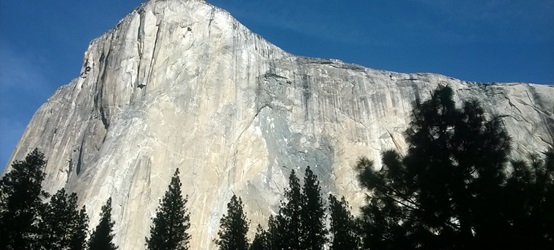 El Capitan taken the Sunday before the Caldwell and Jorgeson free climb summit