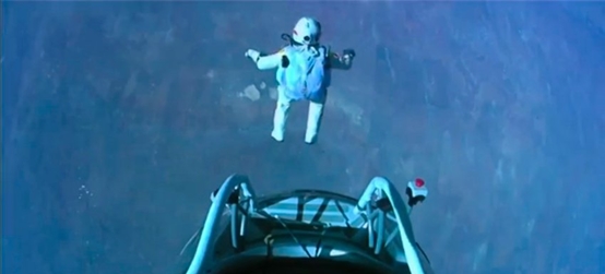 Felix Baumgartner space jump courtesy der Spiegel